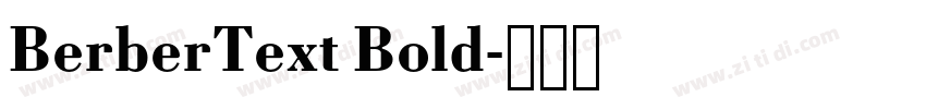 BerberText Bold字体转换